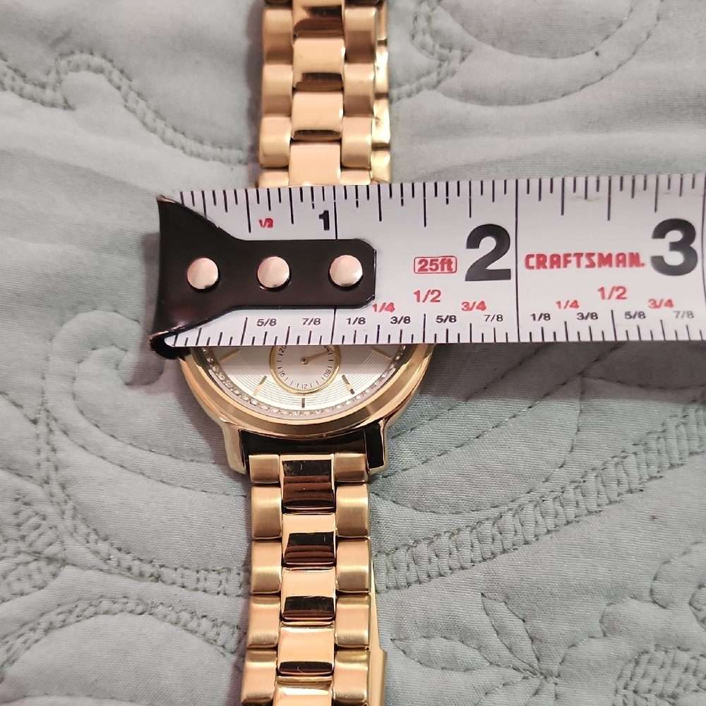 FOSSIL Gold-Tone Watch with White Dial - Picture 6 of 8